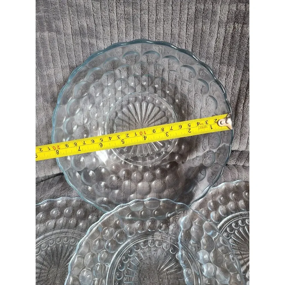 7 pc vintage Anchor Hocking bubble glass 6.5